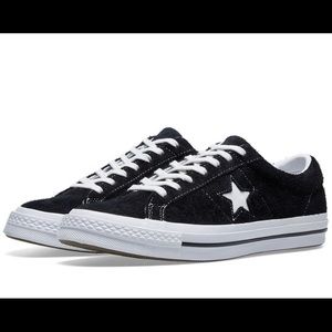 Converse Black Suede One Star